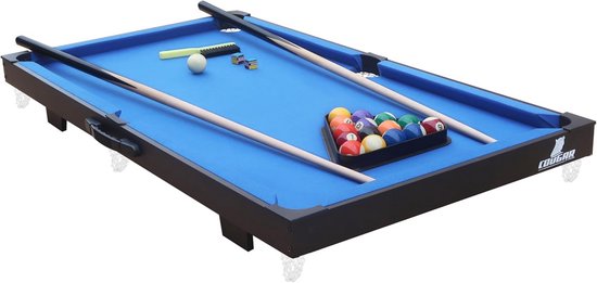 Mini Pool Table - Vouwbare Billiardtafel voor Kinderen en Volwassenen - Incl. Accessoires - 118 x 64 x 12 cm