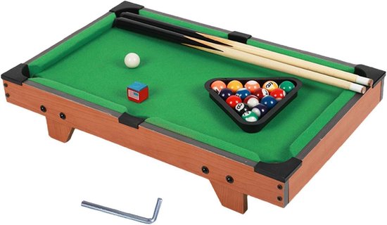 Mini Pool Tafel - Biljartset Kinderen - Familie Entertainment - Hout Materiaal - 52 cm - Niet gespecificeerd