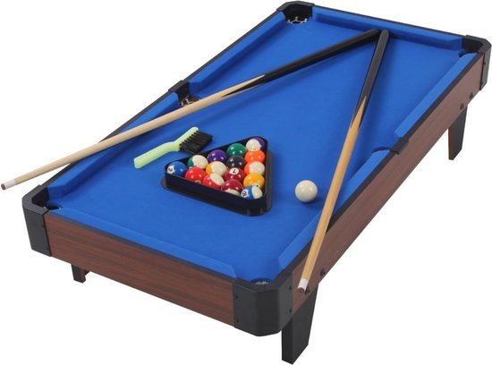 Mini Pooltafel - Inclusief Keu, ballen en driehoek - Voor kinderen - 91x48x24cm van mini