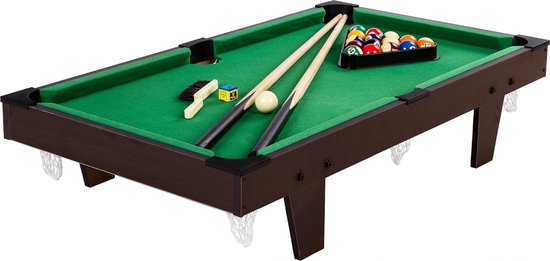 Mini Pooltafel - Inclusief Keu, ballen, krijt en driehoek - Voor kinderen - 92x52x19cm