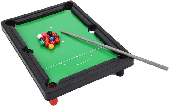 Mini Pooltafel - Kinderspel Biljart - Interactief Spelen - Draagbaar Compact Ontwerp - 44x26x3 cm - Meerdere Kleuren