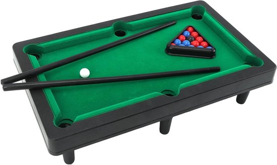Mini-pooltafel, Mini-tafelblad Draagbaar Biljartspel voor Volwassenen, Kinderen en Peuters