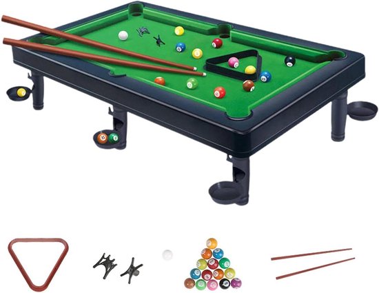 Miniatuur Tafelzwembad - Pooltafel Kinderen - Gezinsvermaak Binnen - Educatief Entertainment - 55x32x15.5 cm - Groen
