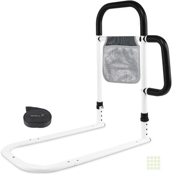MIRA® Bedsteun - Bedbeugel - Bedsteun/Bedbeugel - Bedsteun Ouderen - Wit - 6cm x 41cm x 57cm