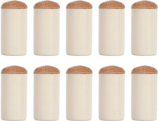 Mmgoqqt 10 Stuks - Billiard Cue Tip Covers - Leer 13Mm - Beschermend Snooker Accessoire van Merkloos