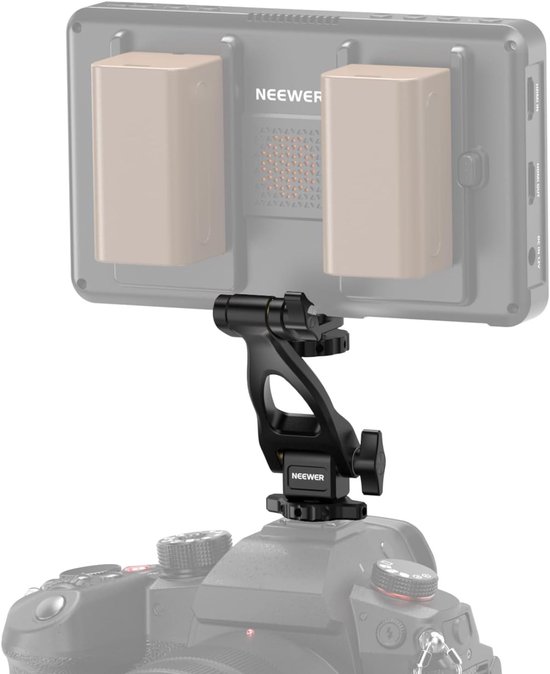 Monitor Steun Adapter voor 5 Inch Field Monitor, 2 Assen, 360° Rotatie en 180° Kanteling, Camera Accessoires voor Fotografie en Videoproductie