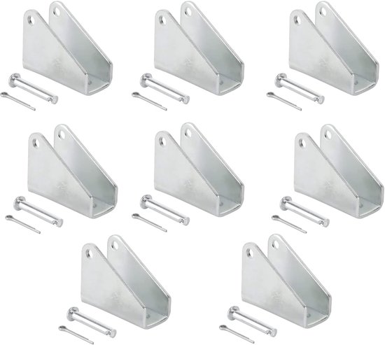 motorbeugels, 4 sets (8 stuks) lineaire actuatoraandrijving montagebeugel, elektrische putter in metalen vorm, installeer doe-het-zelf robotboom steunbasis