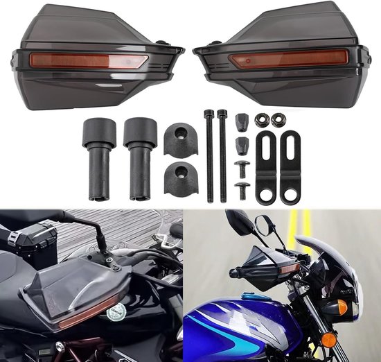 Motorfiets handbescherming met grip en schild voor optimale veiligheid en comfort