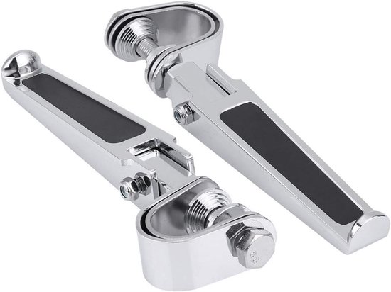 Motorfiets Voetsteunen met Beschermbeugels voor 1" tot 1-1/4" Motoren - Verbeter Grip en Comfort