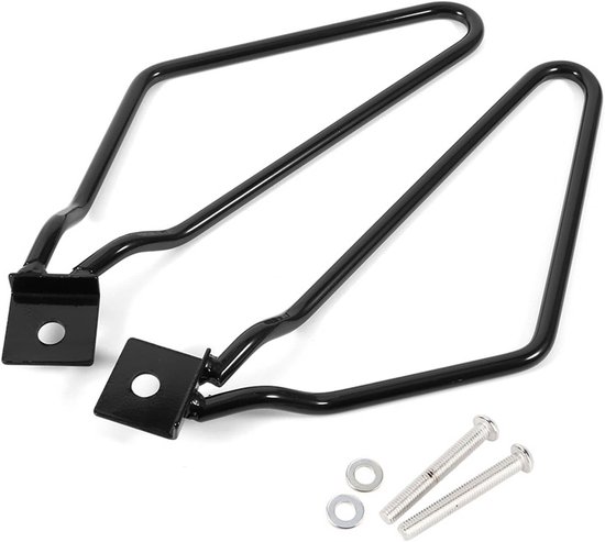 Motorfiets Zadelzakken Steun in Chroom voor XL883/1200 en HD1450/1584 - Duurzame Bevestiging en Stijlvolle Accessoires