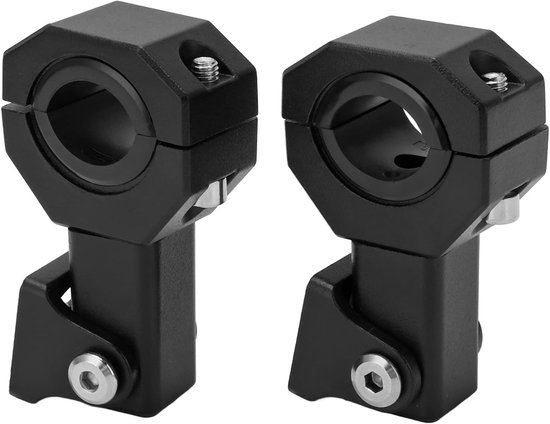 Motorkoplamphouder Aluminium 2 Stuks Montagebeugel M5 Diafragma 18Mm-30Mm Koplampklemhouder Voor Motocross Off Road Atv Utv