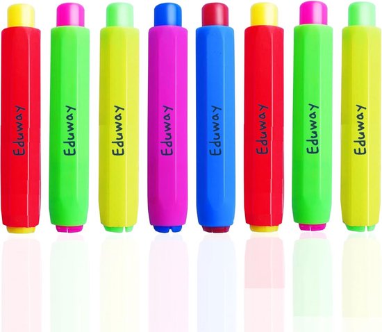 Multicolor krijt houder set van 8 voor leraren, kinderen en kantoor gebruik