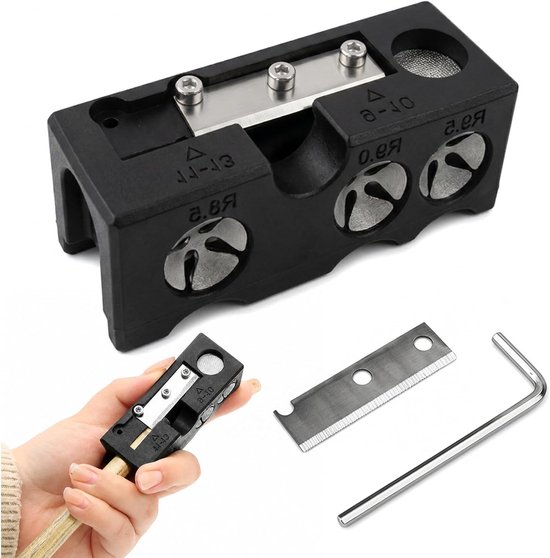 Multifunctioneel 11-in-1 Snooker keu-puntenvorm en reparatiegereedschap, biljartaccessoire voor precisie, draagbaar en handig, 8 x 3 x 3 cm