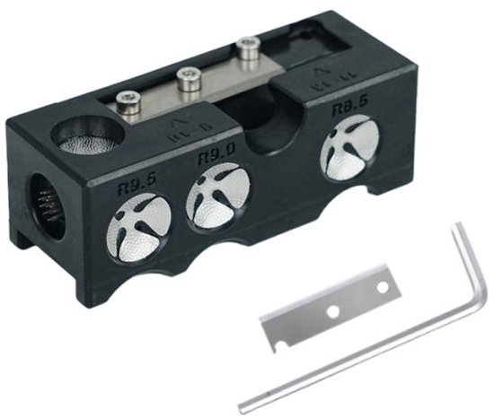 Multifunctioneel gereedschap voor biljartkeu - 11-in-1 biljart reparatie set met cue-trimmer, burnisher, shaper, tapper. van Merkloos