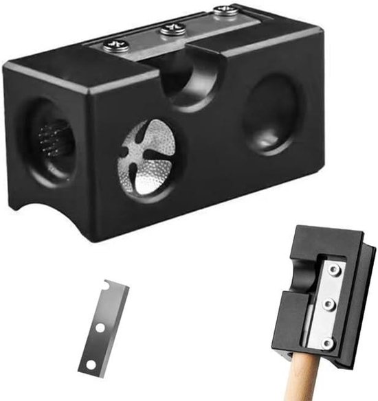 Multifunctioneel gereedschap voor biljartkeu - 8-in-1 biljart reparatie set met cue-trimmer, burnisher, shaper, tapper. van Merkloos