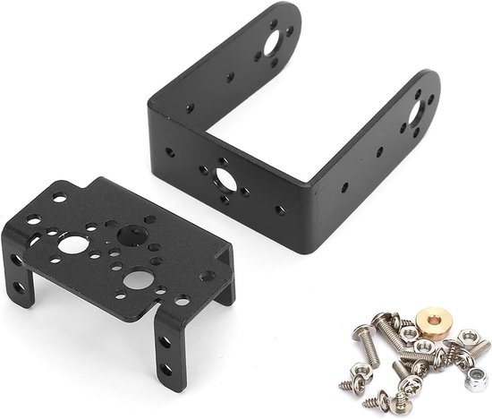Multifunctionele Pan Tilt Bevestiging voor Servo Motoren - Steun voor RC Boten, Auto's en Robots met Verstelbare Hoek