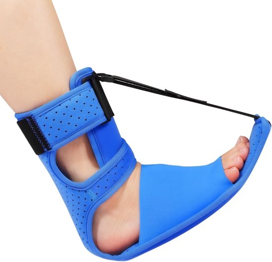 Nachtspalk voor Plantar Fasciitis, 1 Paar Verstelbare Steunbandage voor Hielspoor en Voetpijn, Geschikt voor Dag- en Nachtgebruik