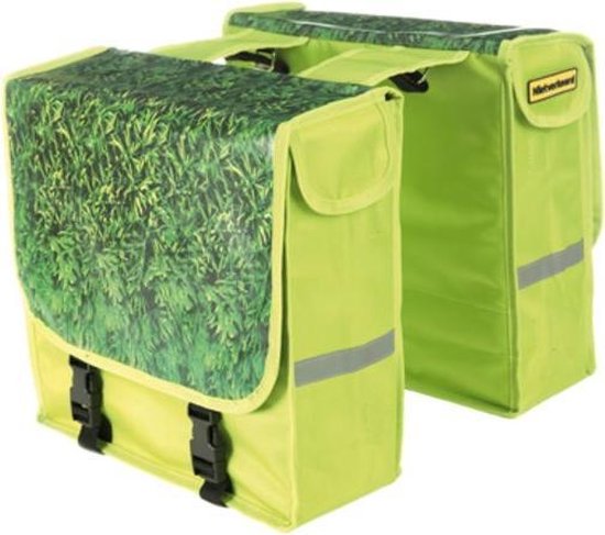 Niet Verkeerd - Dubbele Fietstas - 22 l - Groen van Niet Verkeerd