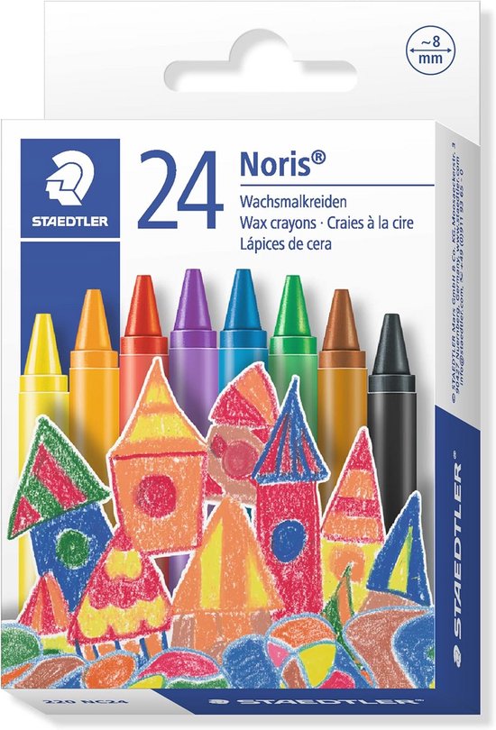 Noris Club waskrijt 24 stuks in etui