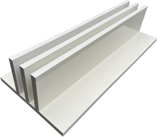 NORTH Afdekplaat Houder Pooltafel Hoogglans Wit (Voor 2 Tops) van Merkloos