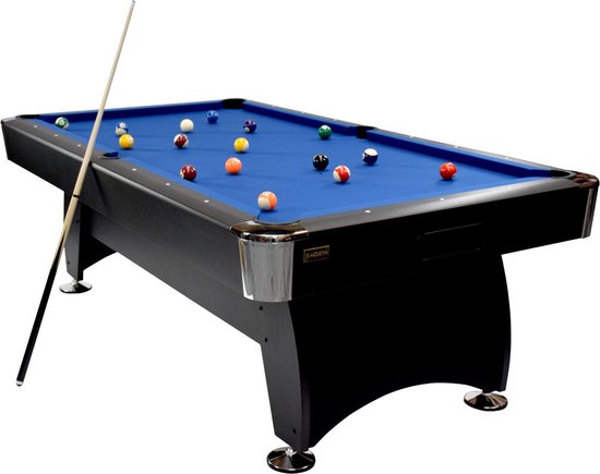 North Pooltafel Gardone 7ft Zwart/Blauw van North