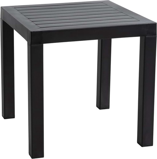 Ocean - Bijzettafel - Kunststof, Kleur:zwart