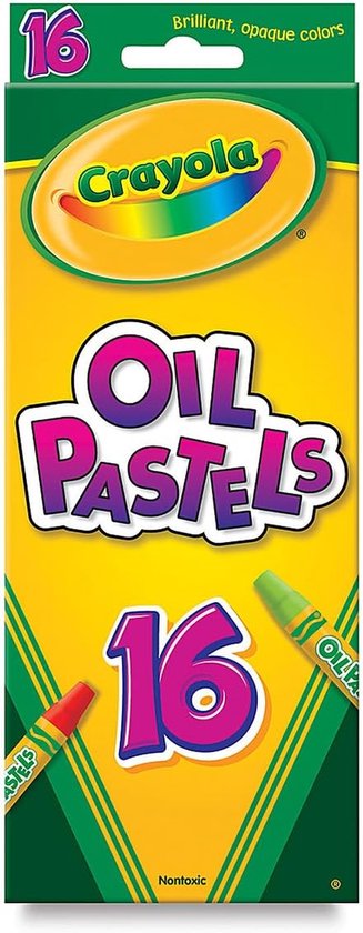 Oliepastel krijtjes - Krijtjes set - Kunst projecten - Zeshoekige grip - 16 stuks - Meerkleurig