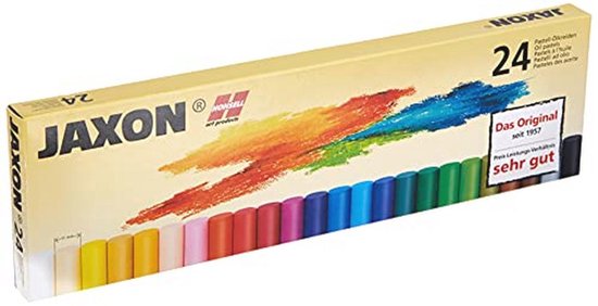 Oliepastelkrijt 24 Kleuren Set in Kartonnen Etui