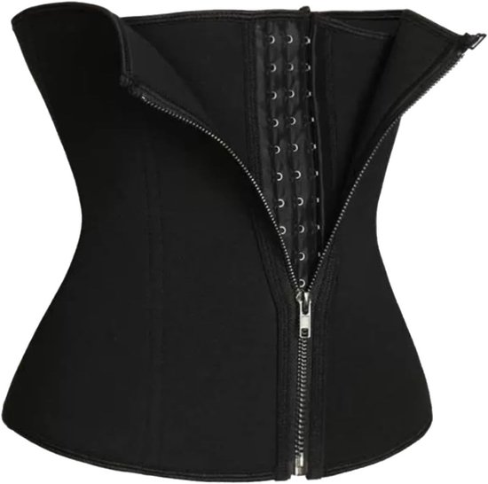 Ondersteunende Onderbust Corset voor Vrouwen, Zweetband Shapewear, Verstelbare Taille Cincher voor Gewichtsverlies en Lichaamsvorming (Zwart)