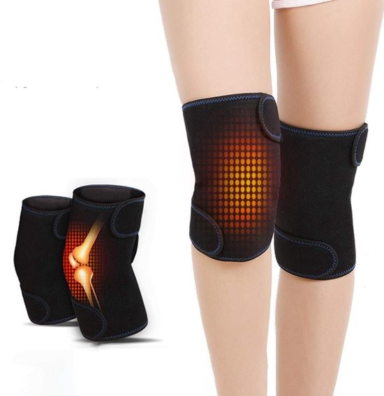 Ondersteuning voor Knie met Magnetische Warmte en Massage - Zelfverwarmende Kniebanden voor Gezondheidszorg en Pijnverlichting - 1 Paar
