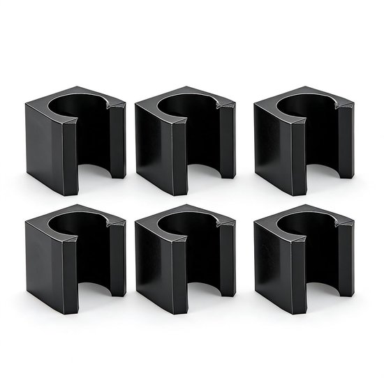 ONF3 - Billiard Cue Houder - 6 Stuks - Wandmontage klemmen - Ruimtebesparend ontwerp - Duurzaam materiaal - Perfect voor biljartaccessoires - Ge...
