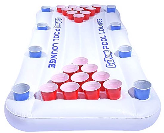 Opblaasbare Bier Pong Lounge Drijvende Tafel voor Zwembad Feesten van Merkloos