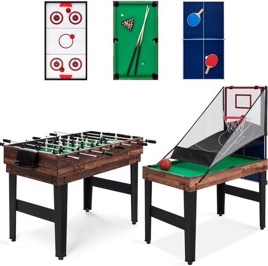 Opvouwbare Biljarttafel Thuisspeeltafel Inclusief Complete Accessoireset van Merkloos