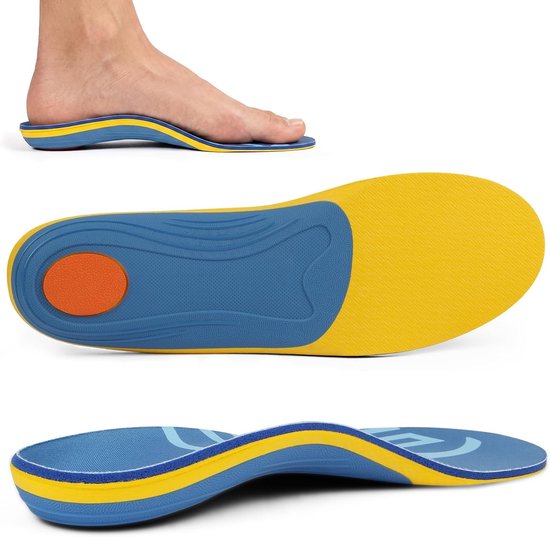 Orthopedische binnenzool voor plantaire fasciitis, ondersteuning van de voetboog en comfort