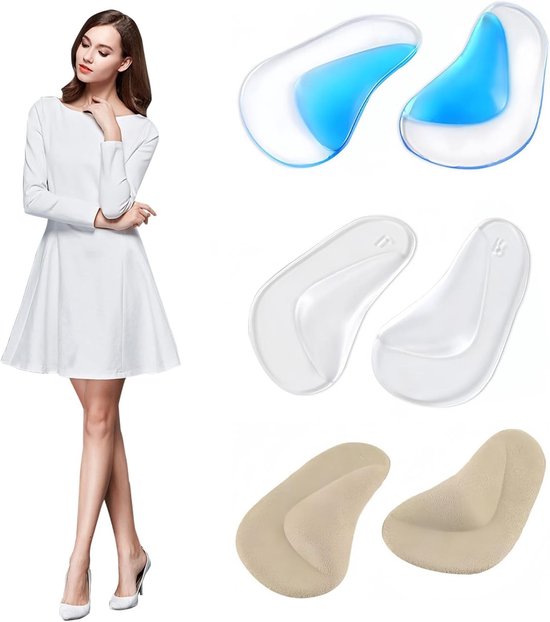Orthopedische Gelzolen voor Ondersteuning van de Voetboog, Ideaal bij Plantaire Fasciitis en Comfortabele Schoenen van Merkloos