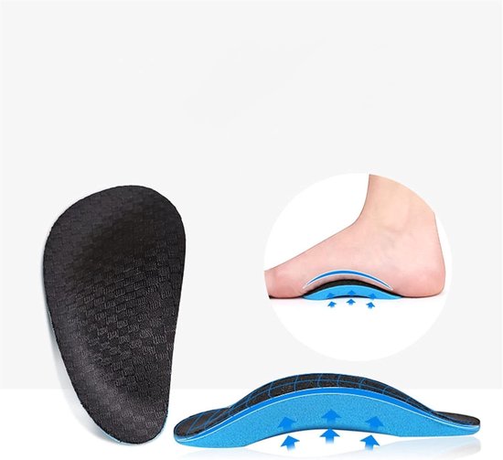Orthopedische Inlegzolen voor Platvoeten met Steun voor de Voetboog, Verlichting van Hielpijn en Plantar Fasciitis