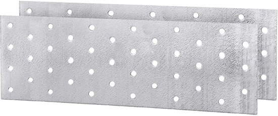 (Pack van 2 stuks) stalen platte schuifschakelaar verbindingsplaat 80 x 240 x 2 mm (2, geen schroeven)