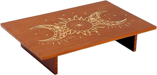 PandaHall Oude tafel 30 x 20 cm grote meditatietafel van hout