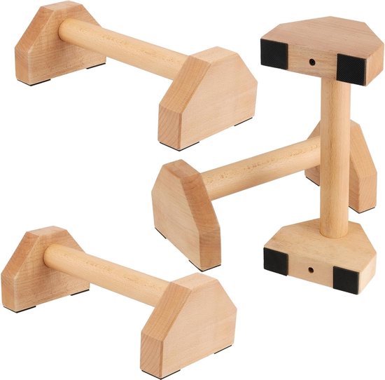 Parallettes Bars 25cm met Antislip Basis - Draagbare Push Up Steunen voor Thuisgym, Calisthenics en Krachttraining, Tot 150kg Belastbaar
