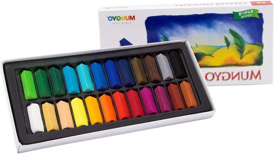 Pastel Krijt - Zachte Kleuren - Artistiek Tekenen - Niet-giftige Formule - 24 Stuks - Assorti