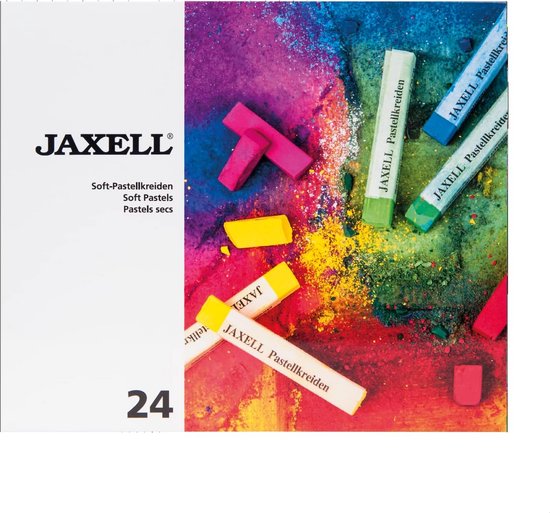 Pastelkrijt Set - Vierkante Krijtjes - Kunst & Hobby - Rijke Lichtechte Kleuren - 24 Stuks - Veelkleurig