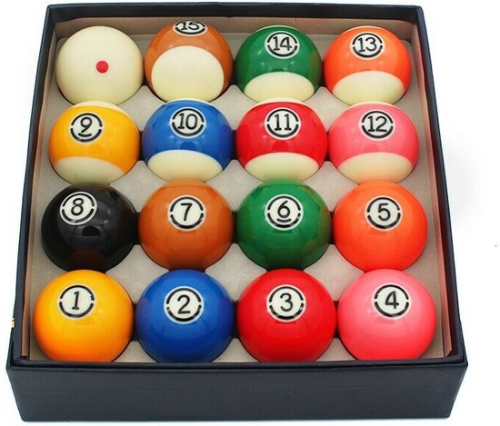 Pegasi 5-star Poolballen set 57,2mm Pro - Fenolhars - Duurzame Pool ballen - Biljartballen - Biljart van Pegasi