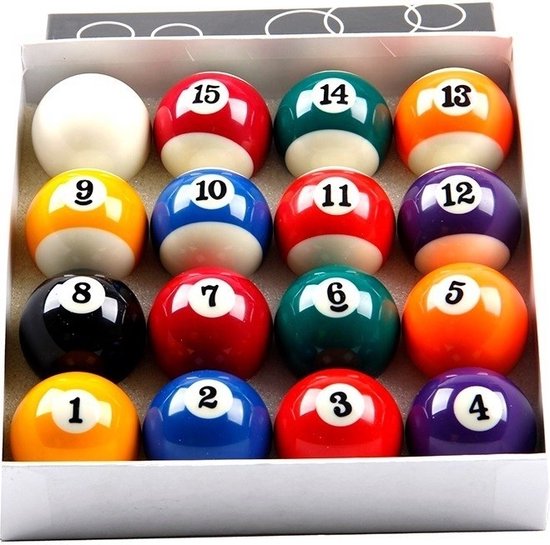 Pegasi AA-klasse Poolballen set 57,2mm - Fenolhars - Gepolijste Pool ballen - Duurzame ballen biljart van Pegasi