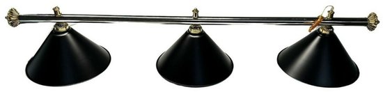 Pegasi Biljartlamp zwart met 3 kappen van Pegasi