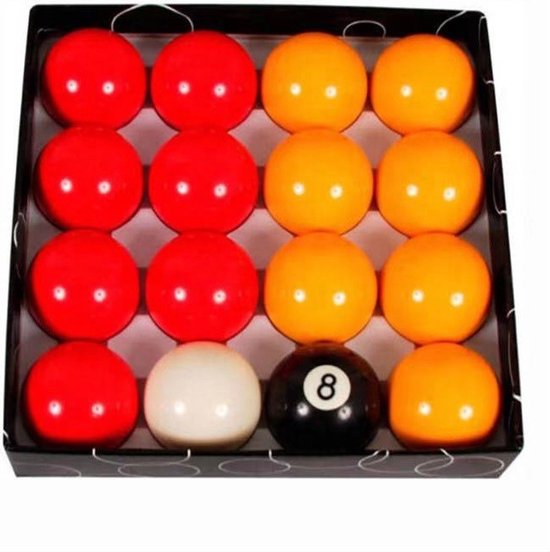Pegasi Casino English Pool ballen set 50,8 mm - Fenolhars - Duurzame Poolballen - Gepolijste Biljartballen - A-klasse Biljart van Pegasi