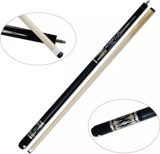 Pegasi Classic Poolkeu - Biljartkeu - Keu - 146cm - Tweedelig - Black Hawk van Pegasi