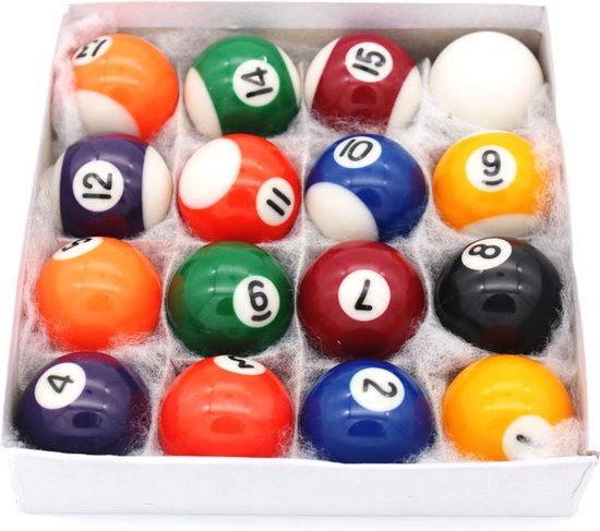 Pegasi Poolballen set 48mm - Voor kleinere pooltafels - Fenolhars - A-klasse - Gepolijste Pool ballen van Pegasi