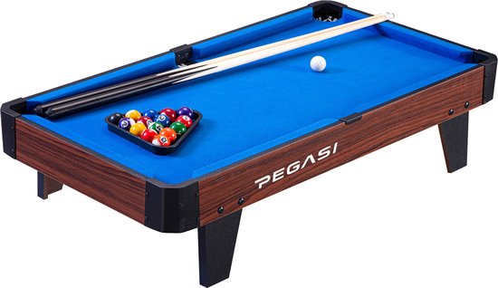Pegasi Pooltafel 3FT Mini - Hout Met Bruin - Pooltafel voor thuis van Pegasi