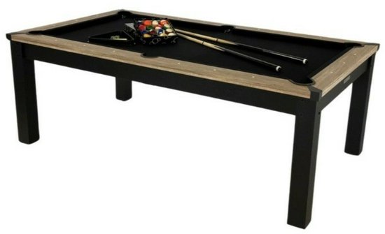 Pegasi Pooltafel Florence 7ft - Incl. Multi top Florence - Zwart - Hout - Pooltafel voor thuis van Merkloos