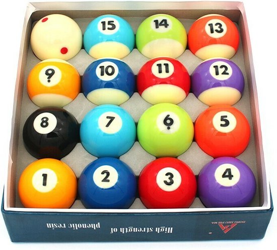 Pegasi Tournament Poolballen set 57,2mm - High-quality premium A-klasse - Fenolhars - Gepolijste Biljartballen - Pool Ballen - 57,2 mm Biljart ballen van Pegasi